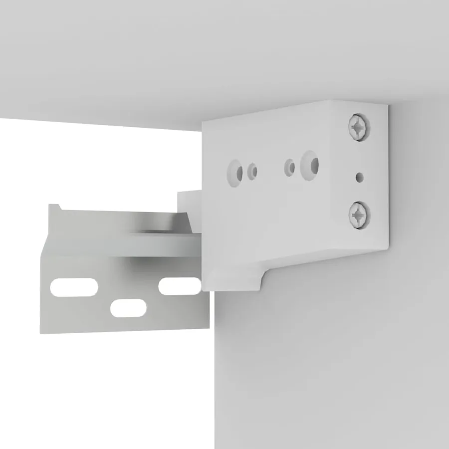 Meuble TV suspendu Blanc 100x30x26,5 cm Bois d’ingénierie - 6