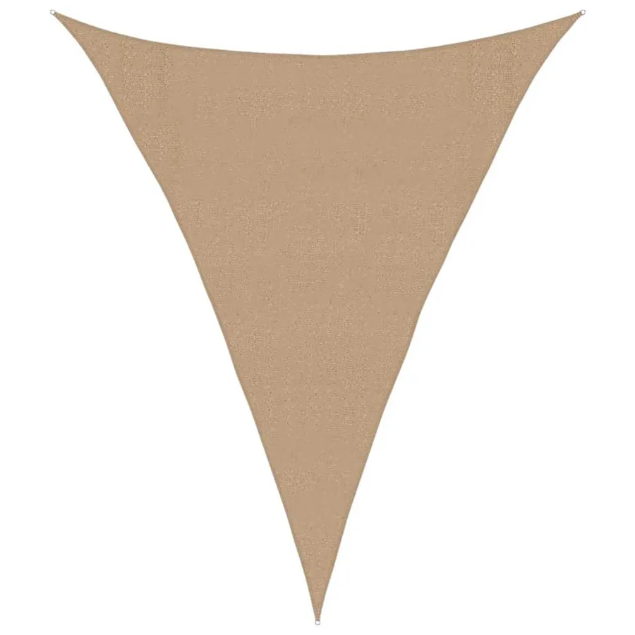 Voile d'ombrage 160 g/m² Taupe 3x4x4 m PEHD - 2