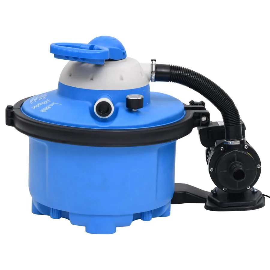 Pompe de filtration à sable Bleu et noir 385x620x432mm 200W 25L - 2