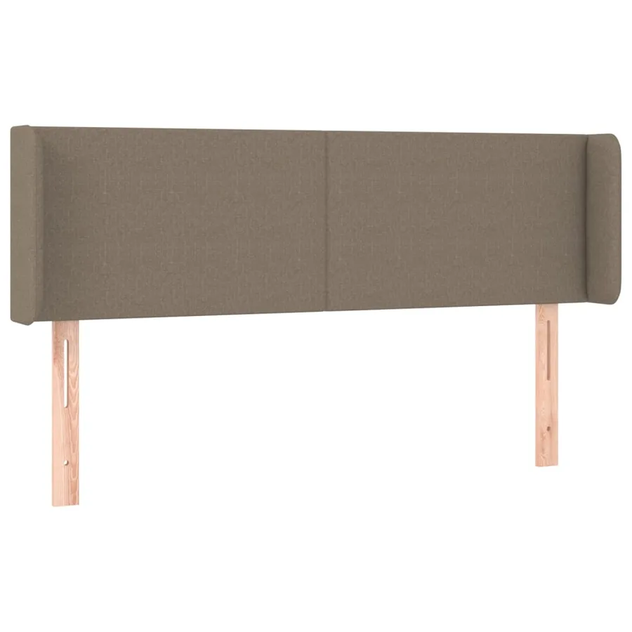 Tête de lit avec oreilles Taupe 147x16x78/88 cm Tissu - 2