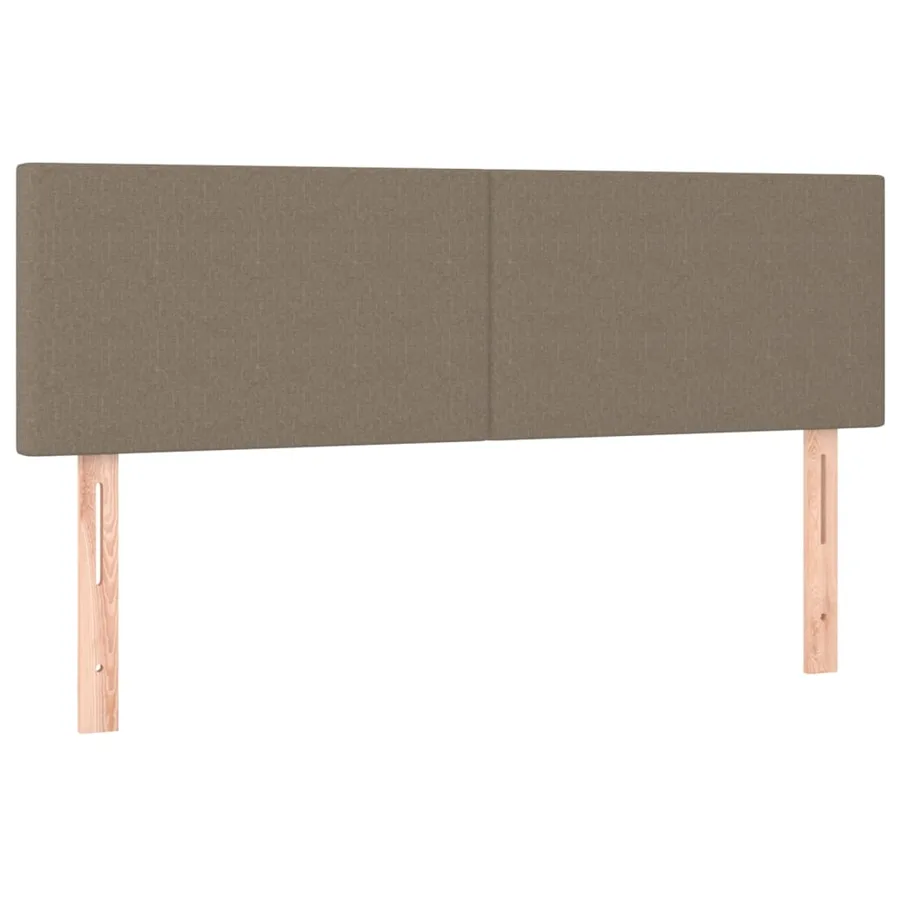Tête de lit à LED Taupe 144x5x78/88 cm Tissu - 4