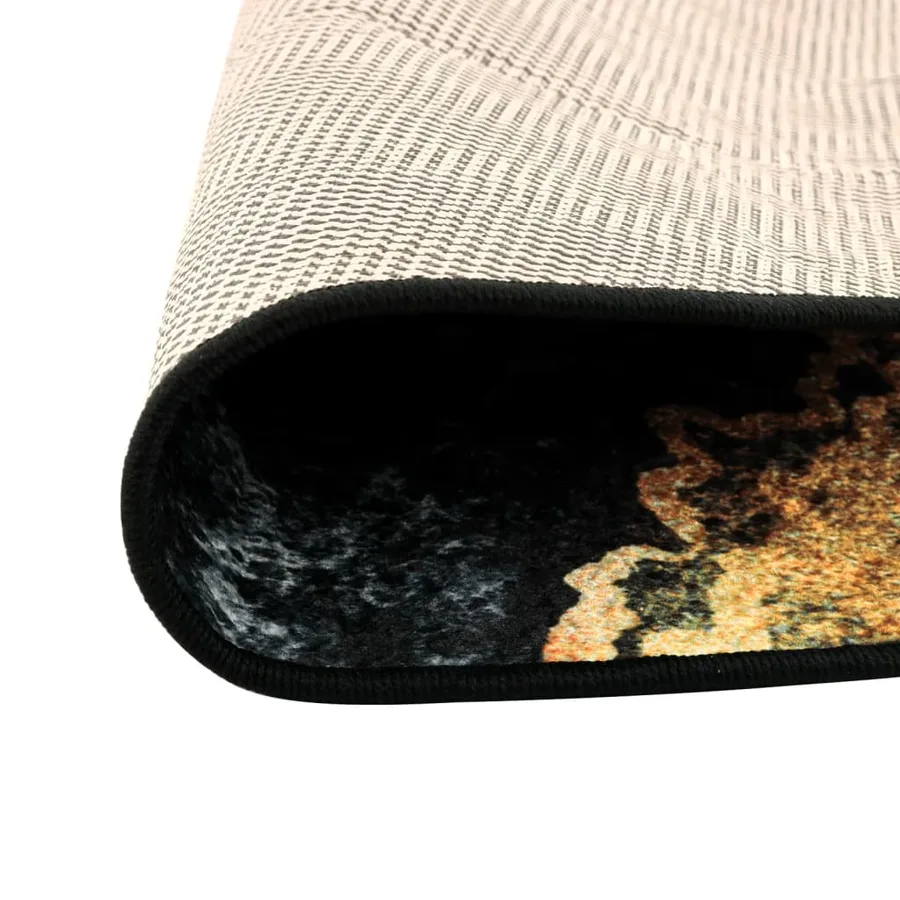 Tapis lavable multicolore Ø 120 cm - 3