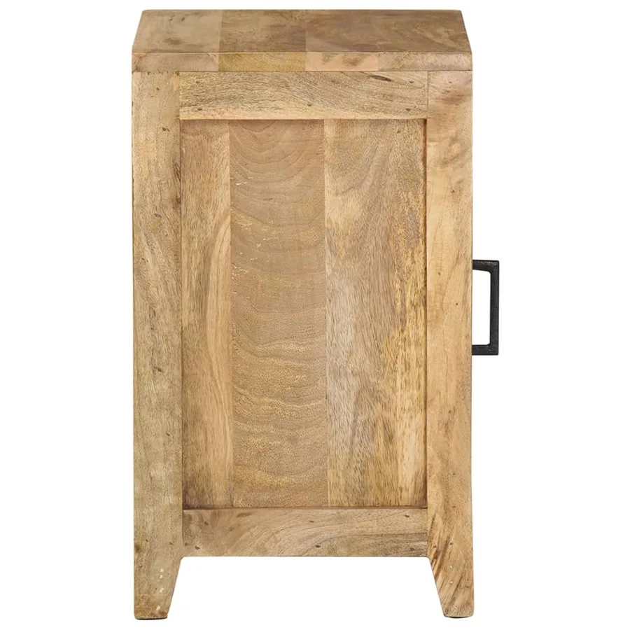 Table de chevet 40x30x50 cm Bois de manguier massif - 3