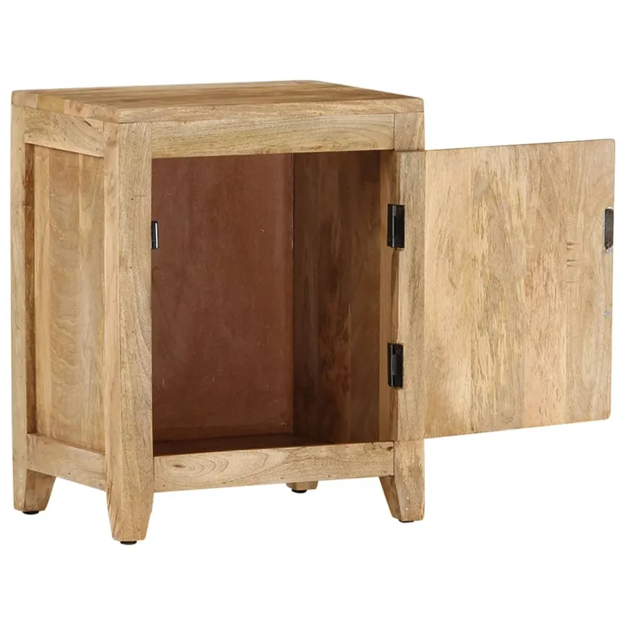 Table de chevet 40x30x50 cm Bois de manguier massif - 4