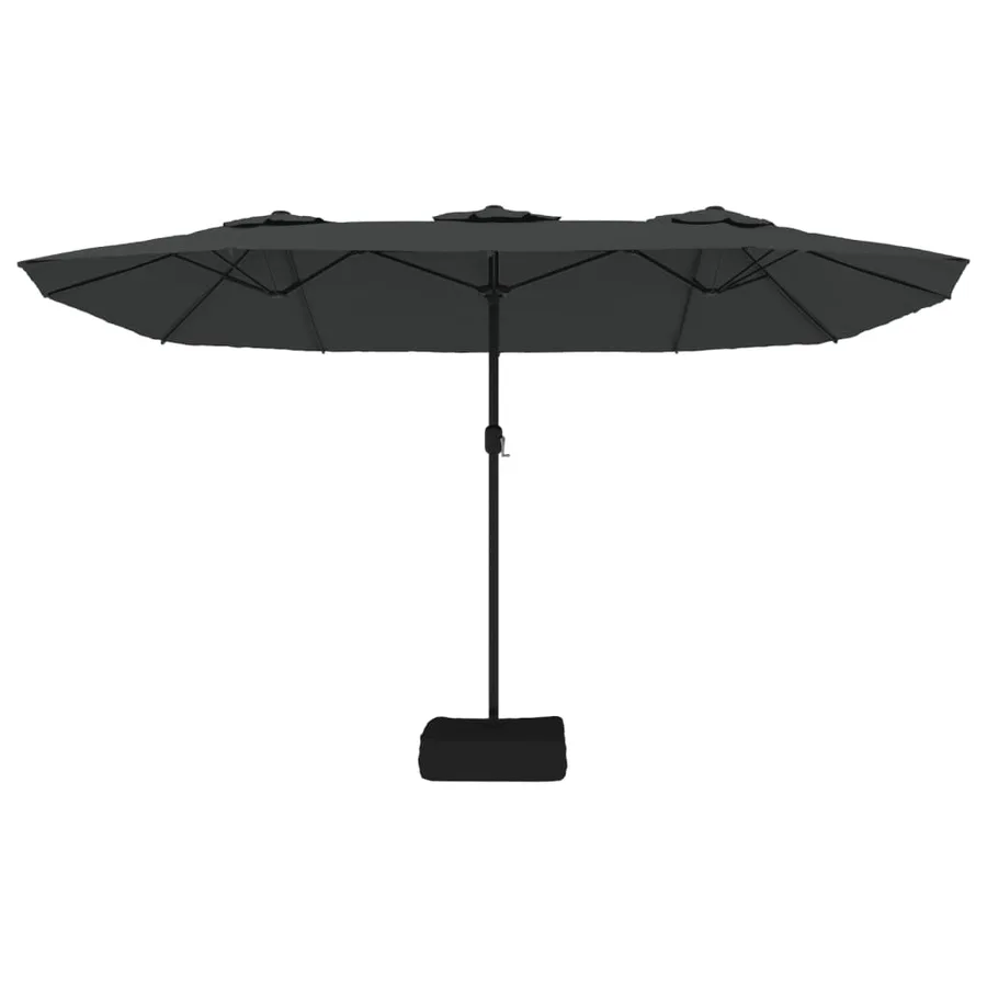 Parasol à double tête anthracite 449x265 cm - 4