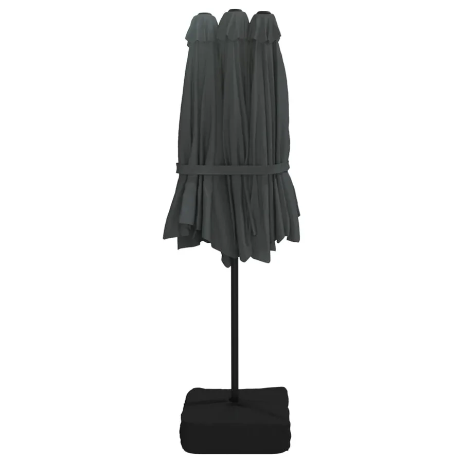 Parasol à double tête anthracite 449x265 cm - 5