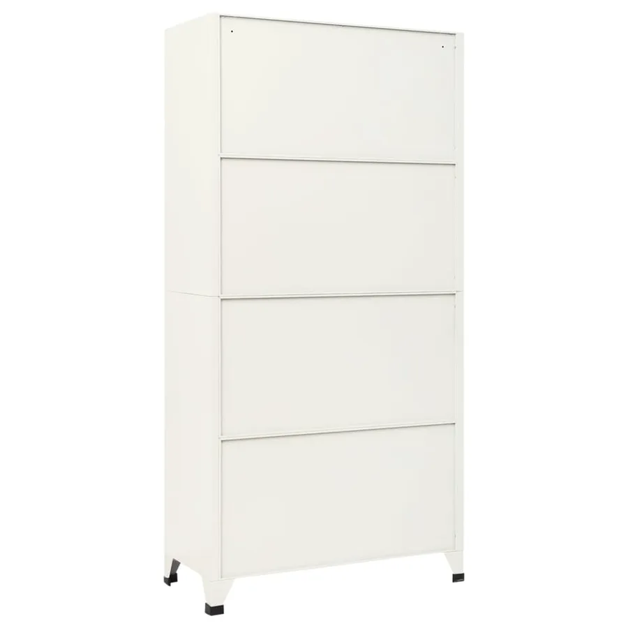Armoire à casiers Gris et bleu 90x45x180 cm Acier - 5