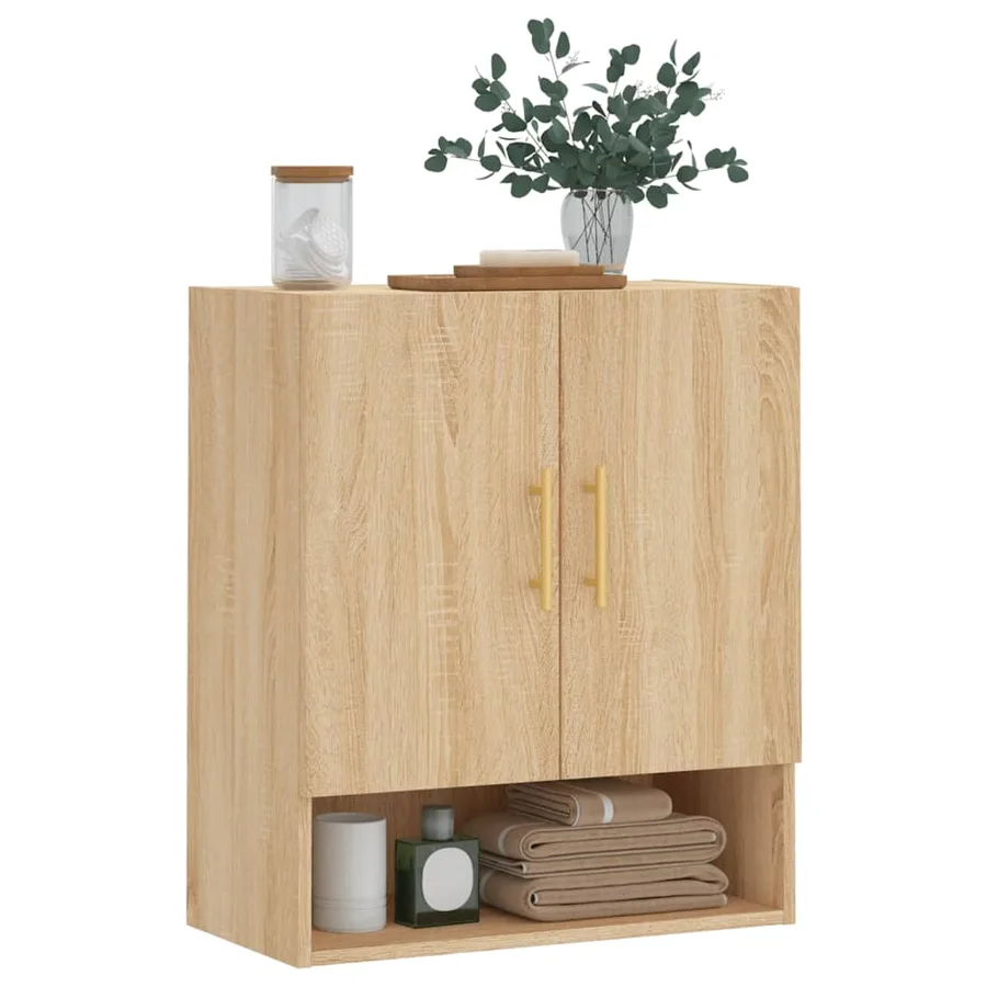 Armoire murale chêne sonoma 60x31x70 cm bois d'ingénierie - 3