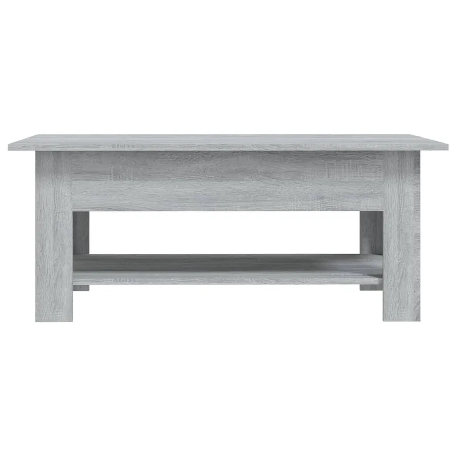 Table basse sonoma gris 102x55x42 cm bois d'ingénierie - 4