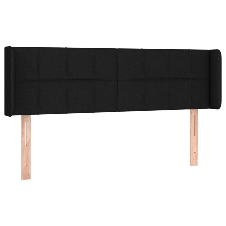 Tête de lit à LED Noir 147x16x78/88 cm Tissu - 3