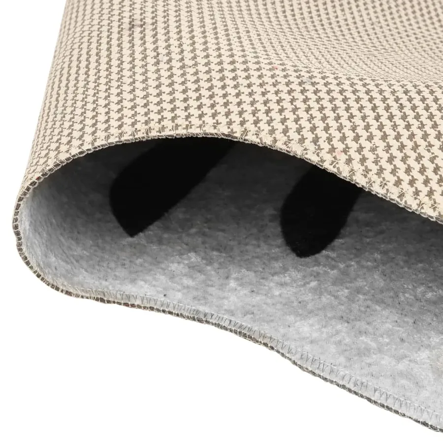 Tapis noir et blanc 120x170 cm motif zèbre lavable - 3