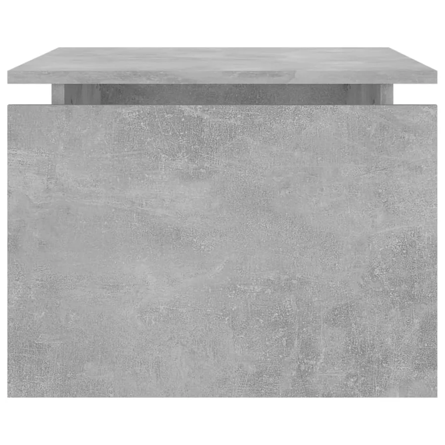 Table basse gris béton 68x50x38 cm bois d'ingénierie - 6