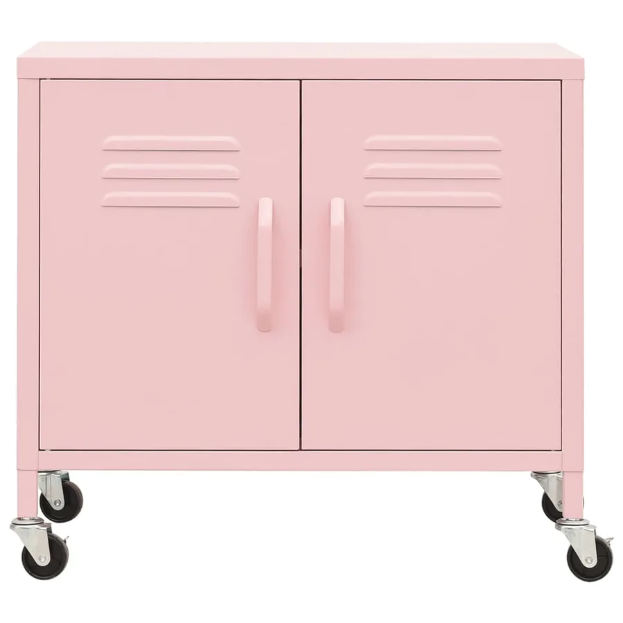 Armoire de rangement Rose 60x35x56 cm Acier - 3