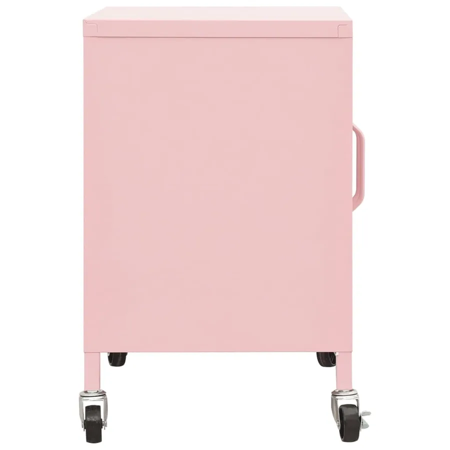 Armoire de rangement Rose 60x35x56 cm Acier - 4