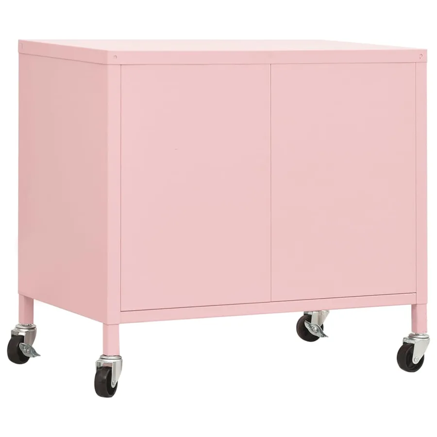 Armoire de rangement Rose 60x35x56 cm Acier - 5
