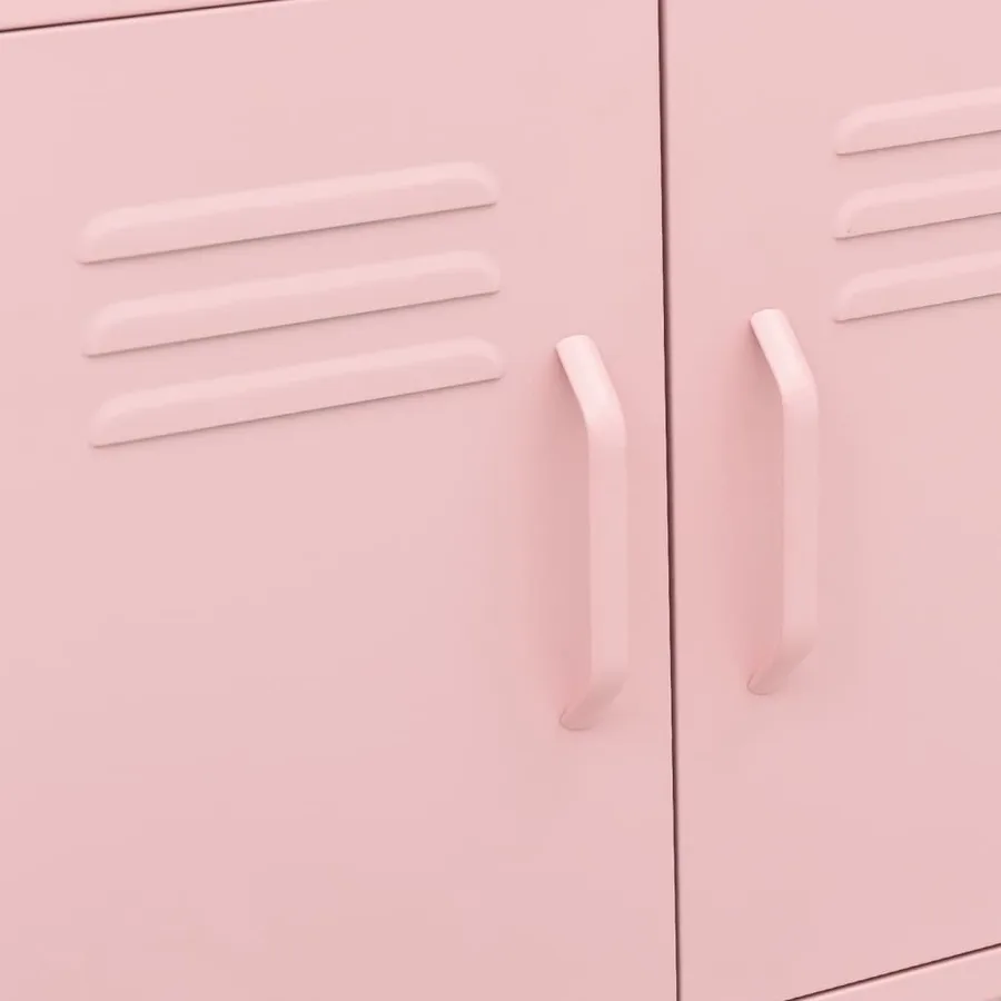 Armoire de rangement Rose 60x35x56 cm Acier - 7