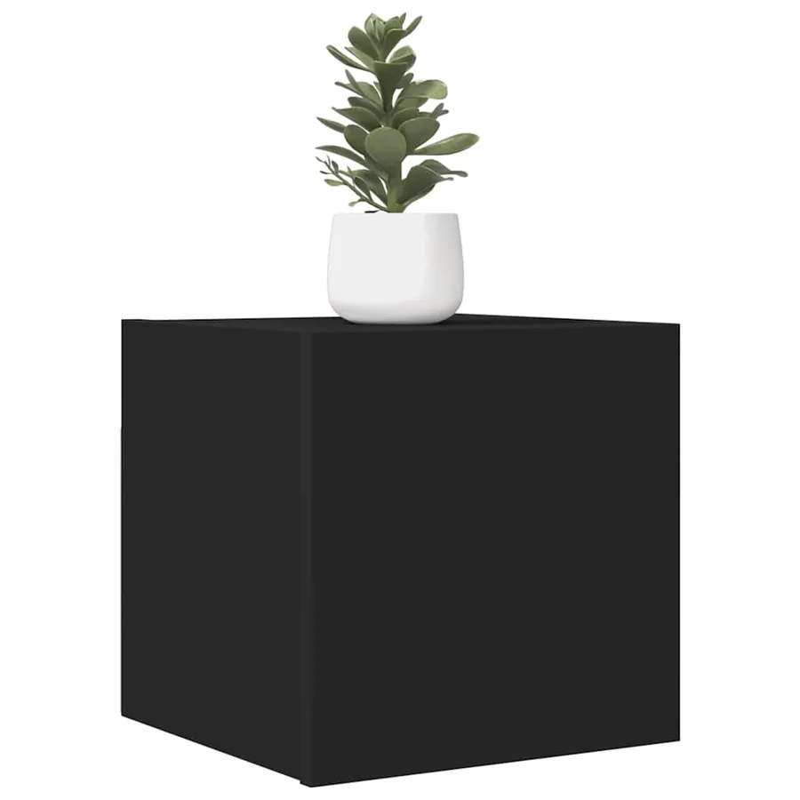 Meubles TV muraux 2 pcs Noir 30,5x30x30 cm