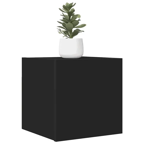 Meubles TV muraux 2 pcs Noir 30,5x30x30 cm