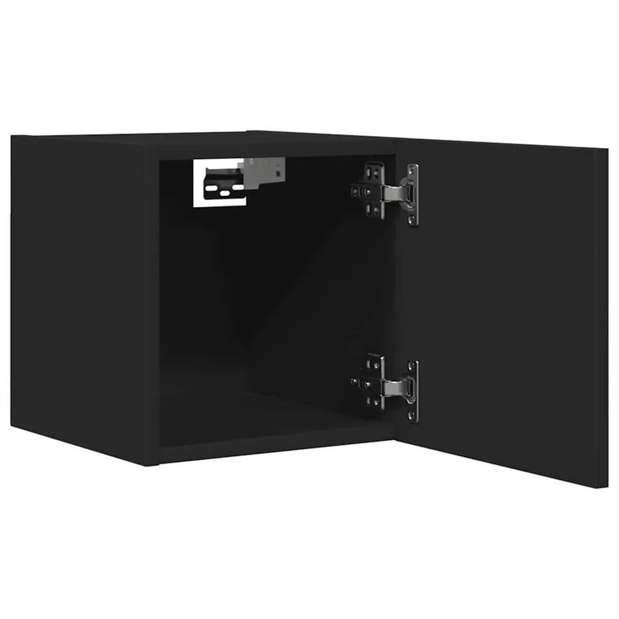 Meubles TV muraux 2 pcs Noir 30,5x30x30 cm - 9