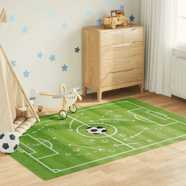 Tapis enfant 160x230cm terrain de football lavable