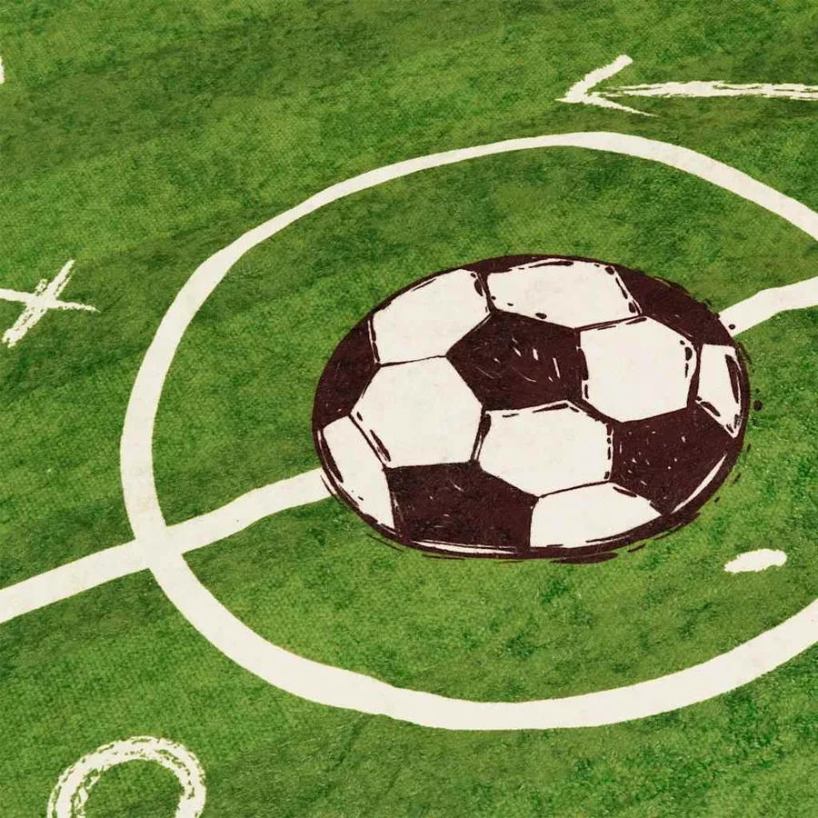 Tapis enfant 160x230cm terrain de football lavable - 7