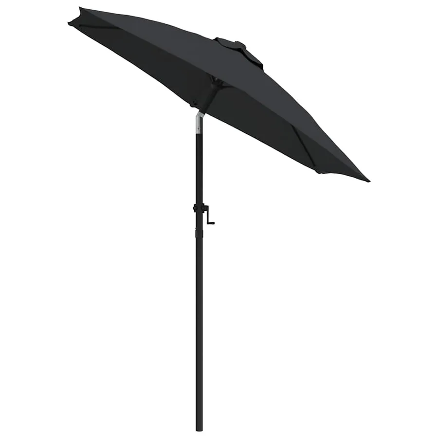 Parasol Noir 200x224 cm Aluminium - 3