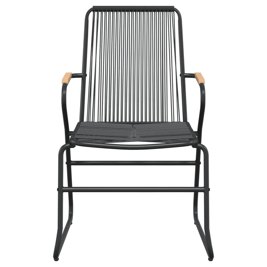 Ensemble à manger de jardin 7 pcs Noir Rotin PVC - 6