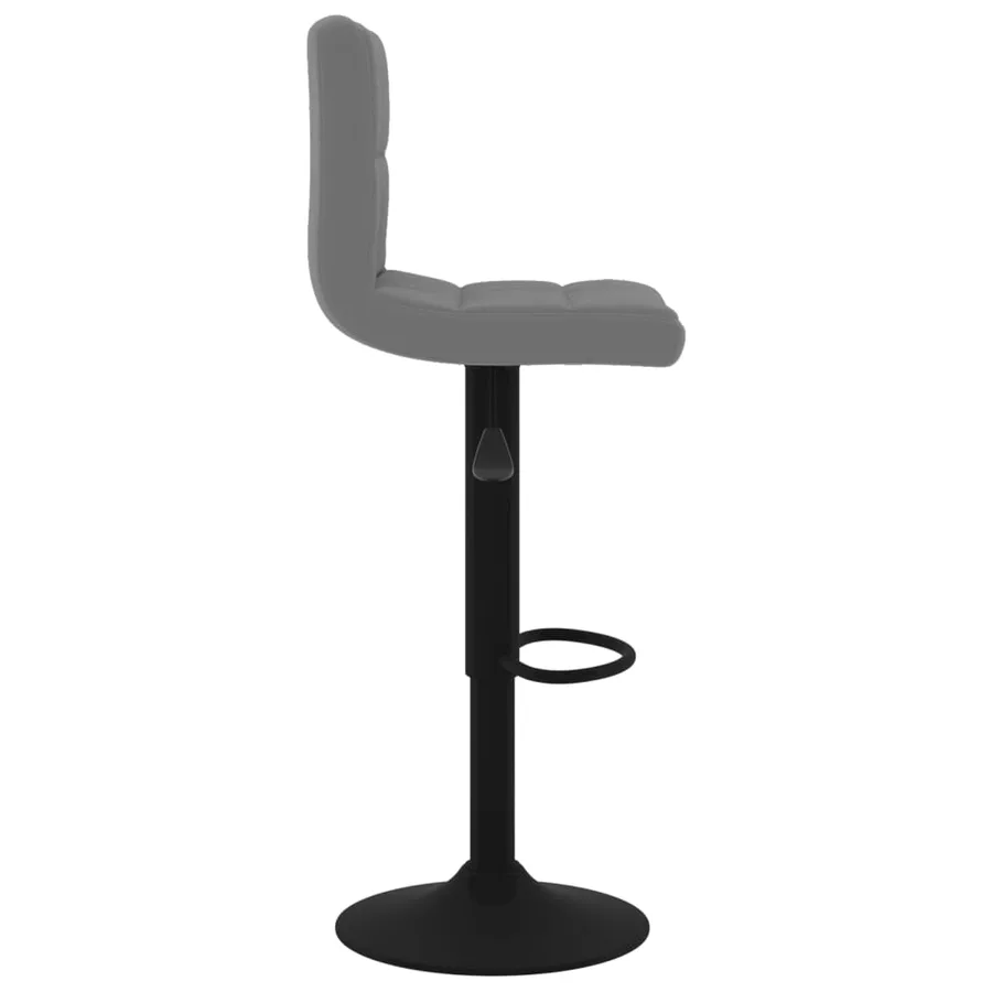 Tabourets de bar lot de 2 gris foncé velours - 5