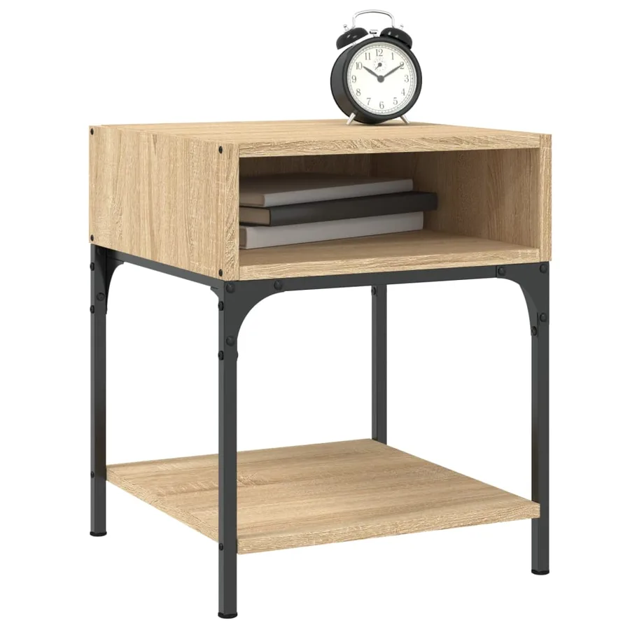 Tables de chevet 2 pcs chêne sonoma 40x41x50 cm bois ingénierie - 3