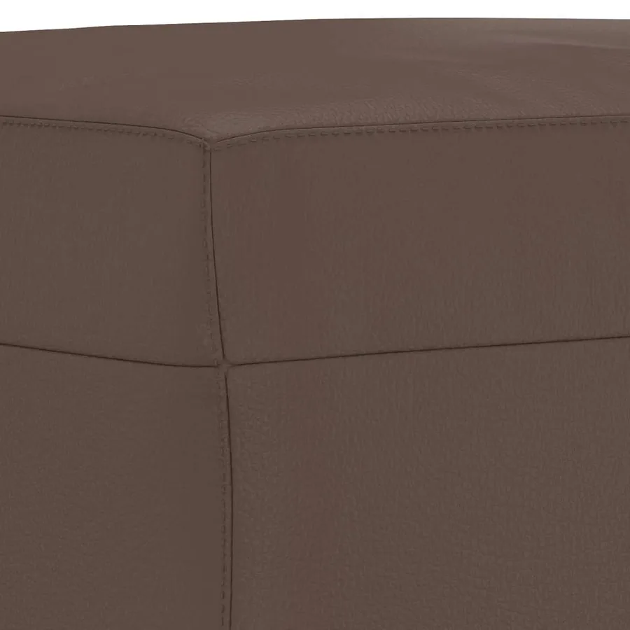 Repose-pied Marron 60x50x41 cm Similicuir - 5