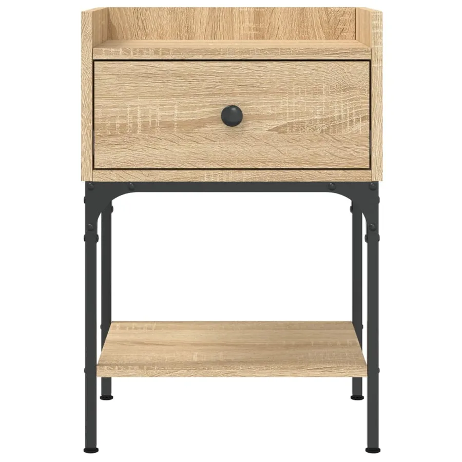 Table de chevet chêne sonoma 40,5x31x60 cm bois d'ingénierie - 5