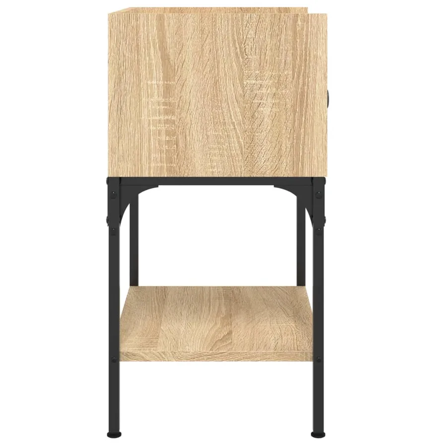 Table de chevet chêne sonoma 40,5x31x60 cm bois d'ingénierie - 7