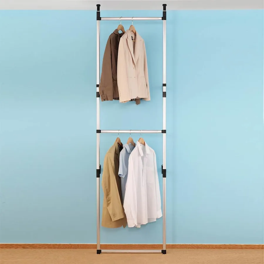 Système de garde-robe télescopique avec barres Aluminium - 4