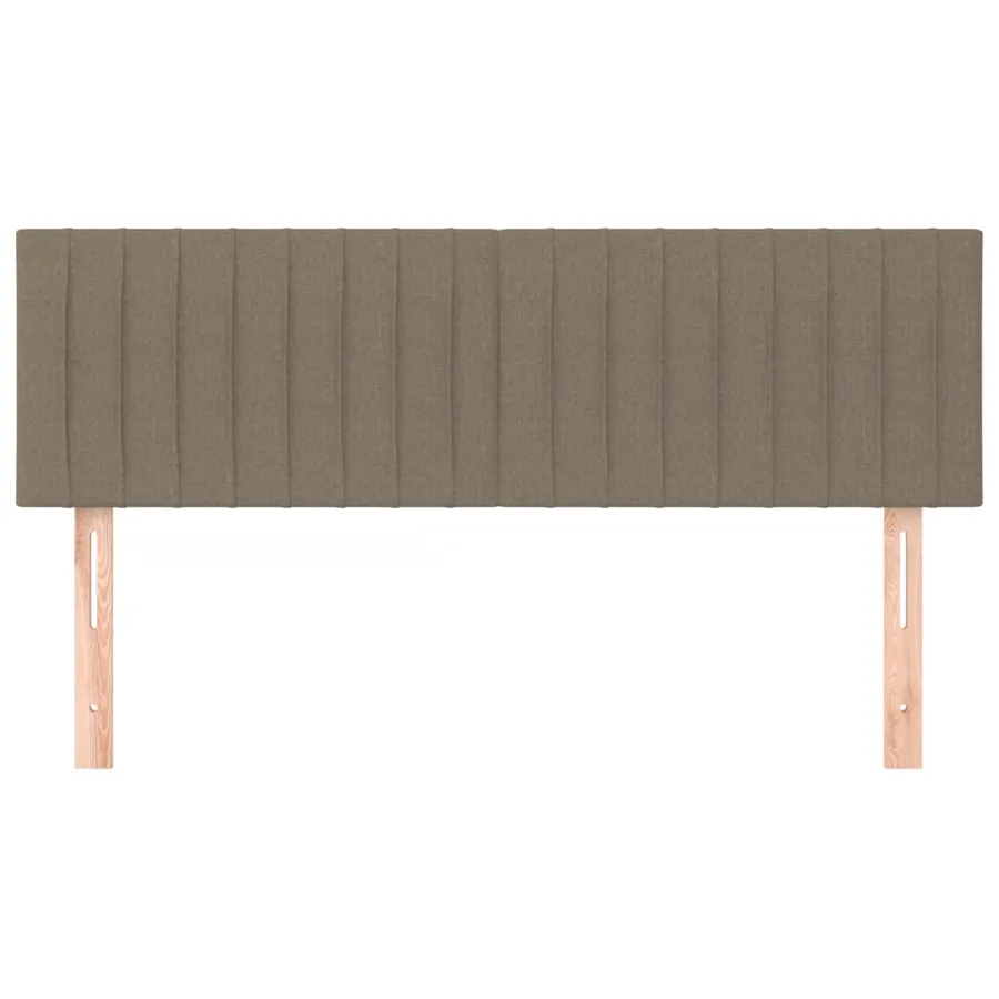 Têtes de lit Taupe 144x5x78/88 cm Tissu - 3