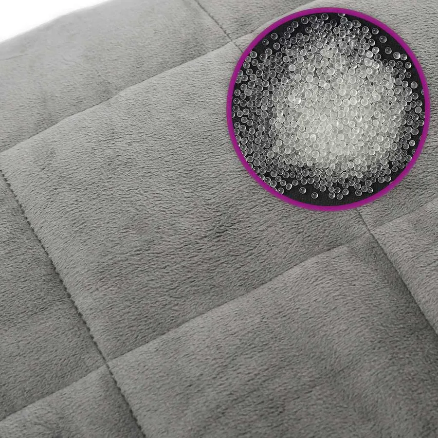 Couverture lestée Gris 220x235 cm 15 kg Tissu - 6