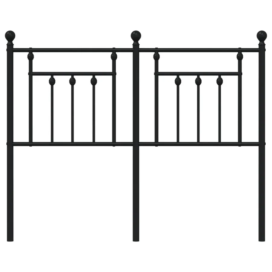 Tête de lit de remplacement métal noir 120 cm - 4