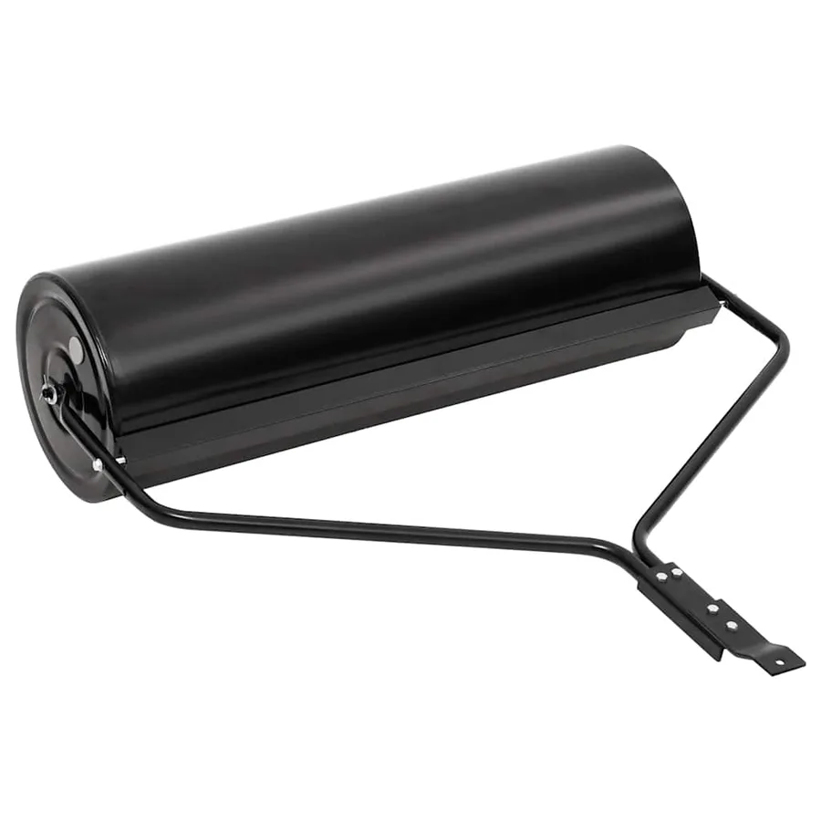 Rouleau à gazon à pousser de jardin noir 63 L fer - 3