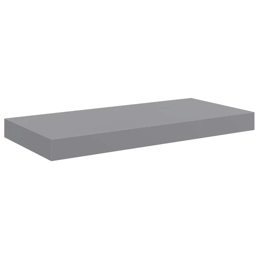 Étagère murale flottante gris 50x23,5x3,8 cm MDF - 2
