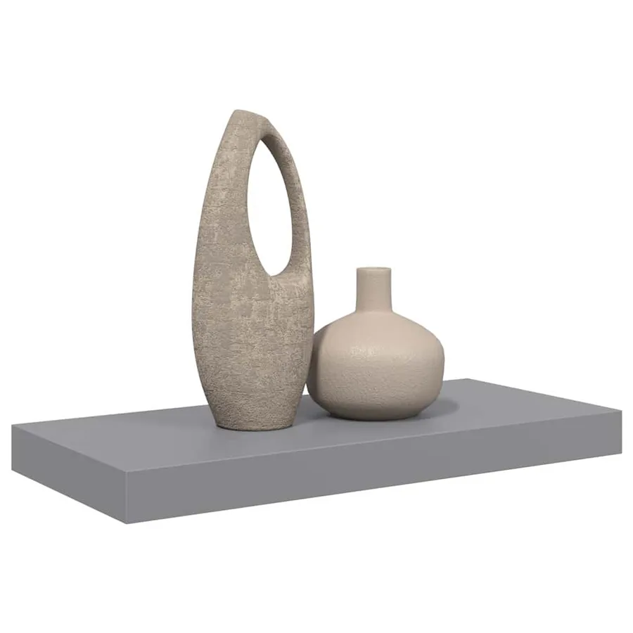 Étagère murale flottante gris 50x23,5x3,8 cm MDF - 5