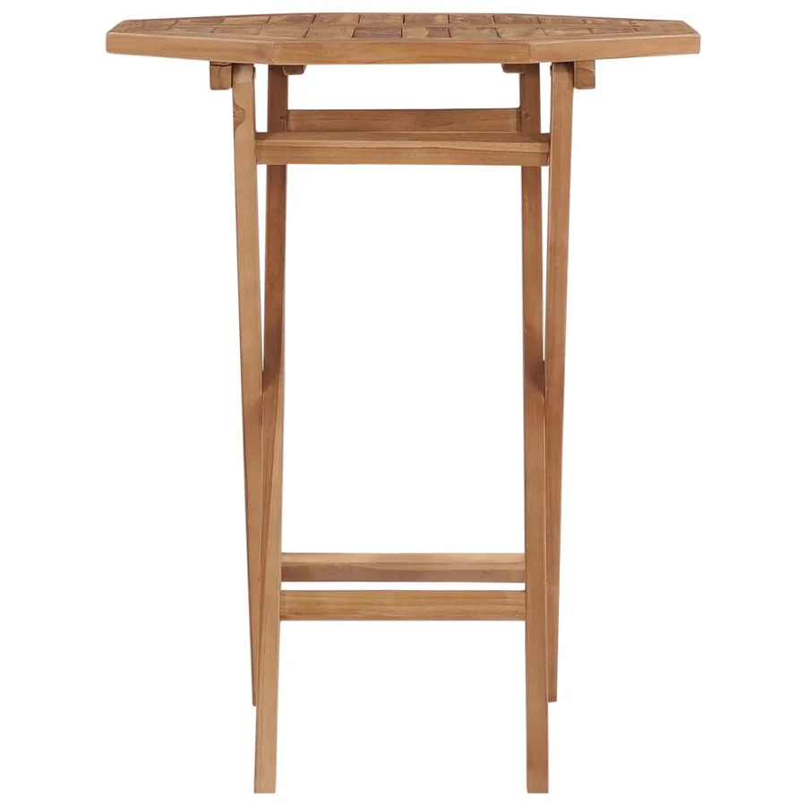 Table pliable de jardin 60x60x75 cm Bois de teck solide - 3