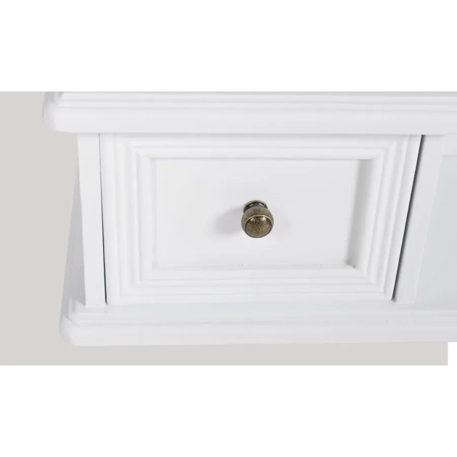 Coiffeuse avec miroir pivotant rectangulaire MDF - 4