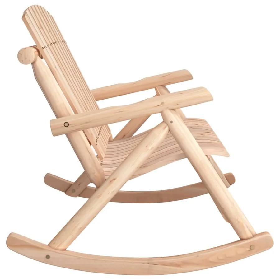 Banc à bascule jardin 2 places 123x96x102 cm bois massif épicéa - 4