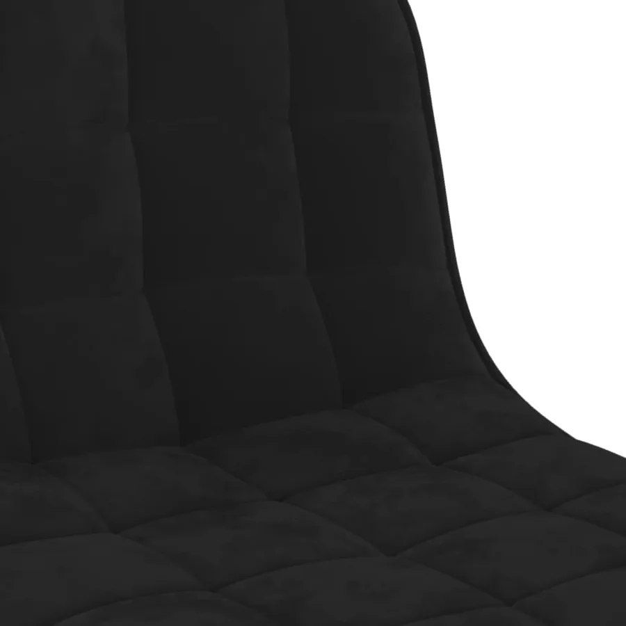 Tabourets de bar lot de 2 noir velours - 8