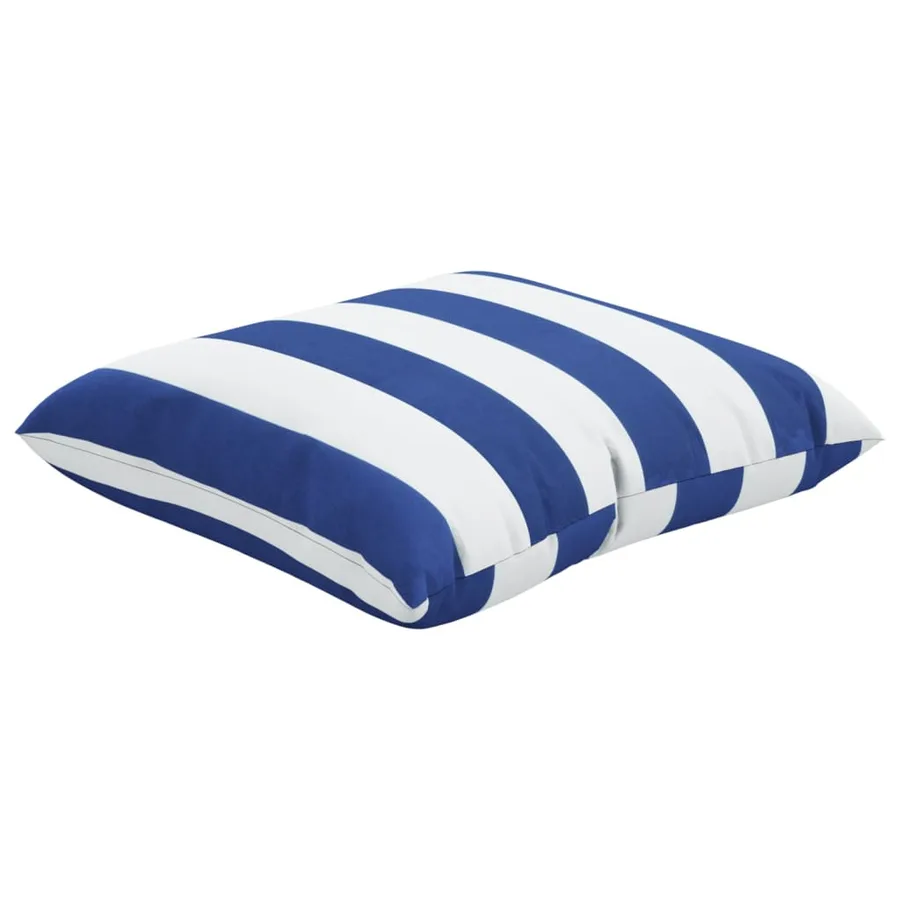 Coussins décoratifs lot de 4 Rayures bleues et blanches 60x60cm - 5