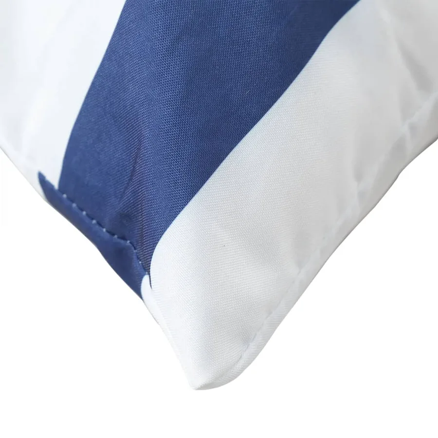 Coussins décoratifs lot de 4 Rayures bleues et blanches 60x60cm - 6