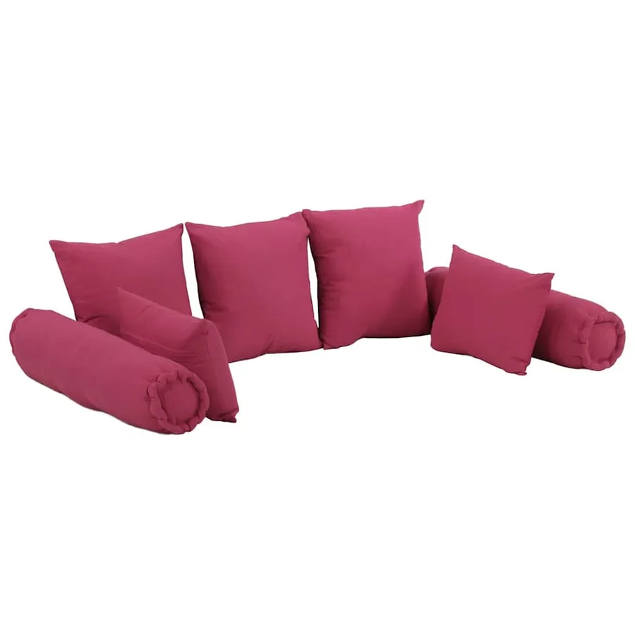 Ensemble d'oreillers décoratifs lot de 7 Rose Tissu - 2