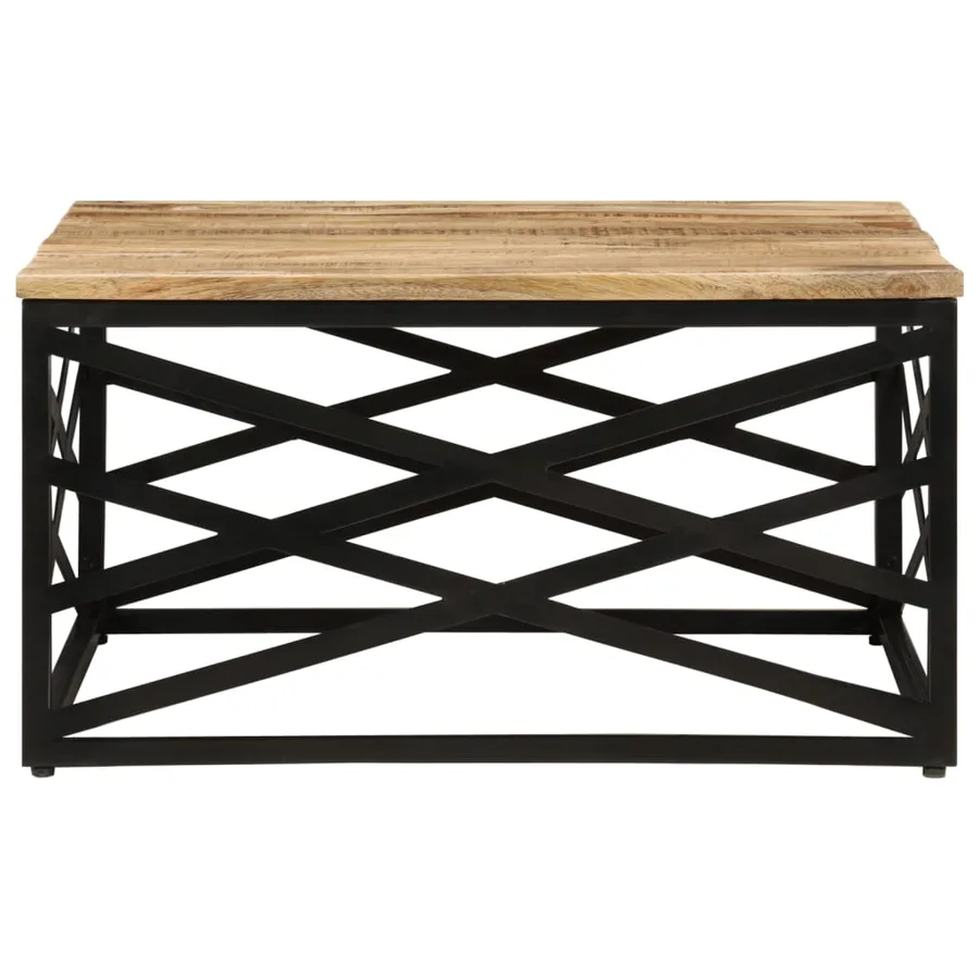 Table basse 68x68x35 cm Bois de manguier massif - 2