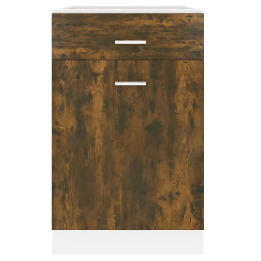 Armoire à tiroirs "Lyon" Chêne fumé 50 x 46 x 81,5 cm Bois d'ingénierie - 5