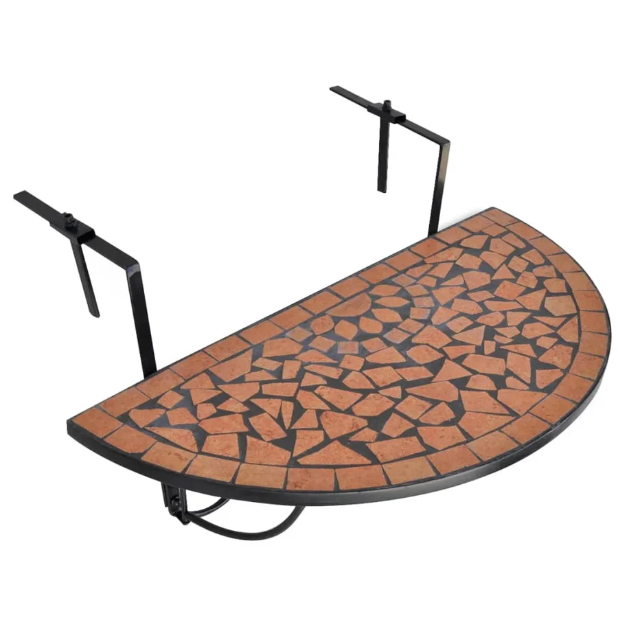 Table suspendue de balcon Terre cuite Mosaïque - 2