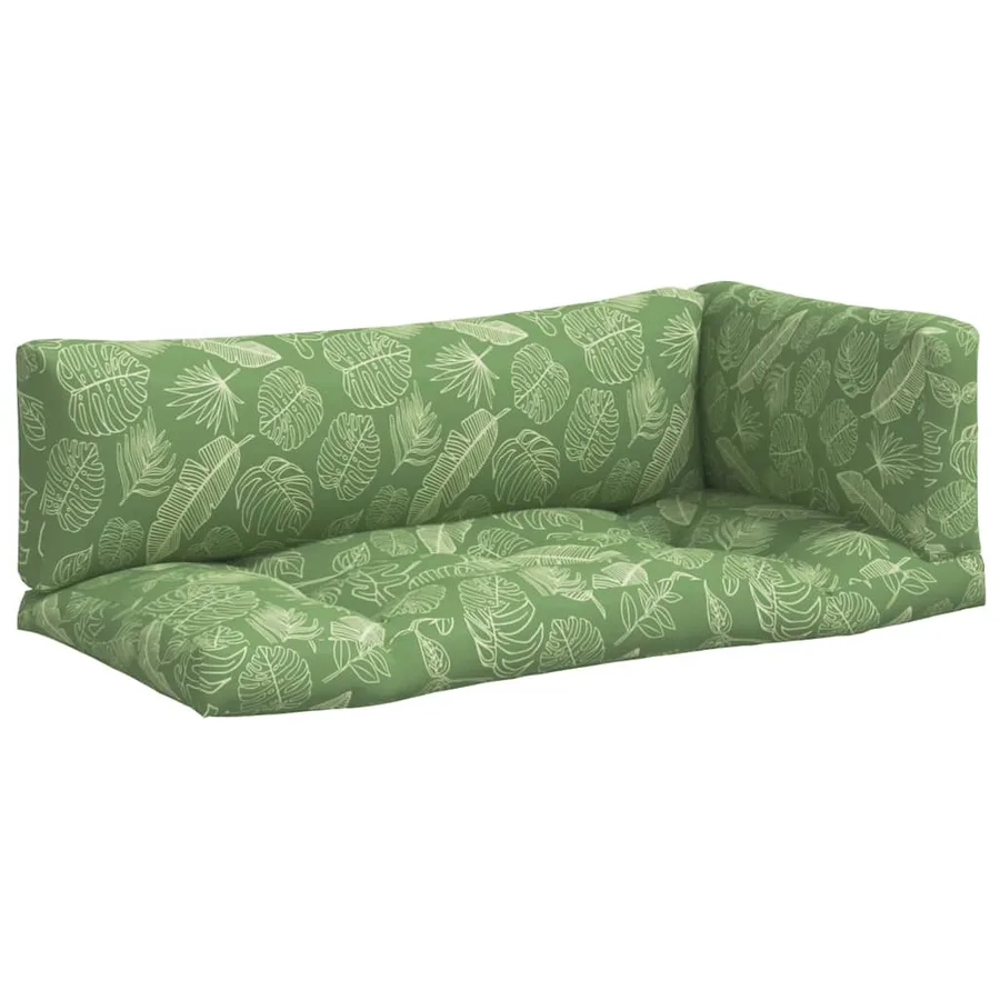 Coussins de palette lot de 3 motif de feuilles tissu Oxford - 2
